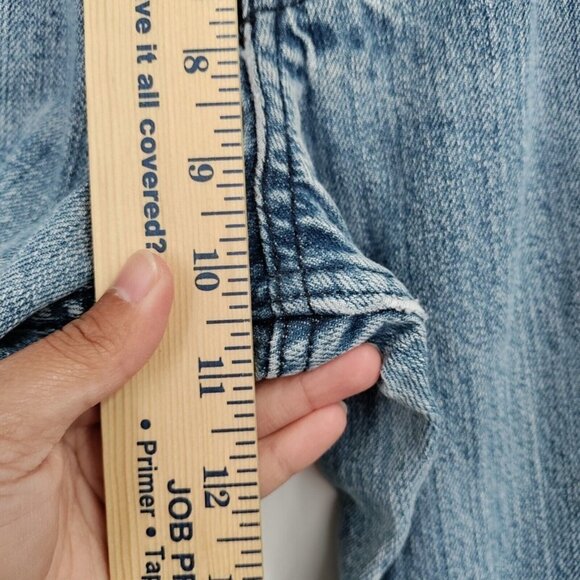 Quiksilver Regular Fit 100% Cotton High-Rise Straight Leg Denim Jeans 31 Women - Picture 10 of 15